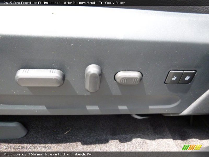 White Platinum Metallic Tri-Coat / Ebony 2015 Ford Expedition EL Limited 4x4