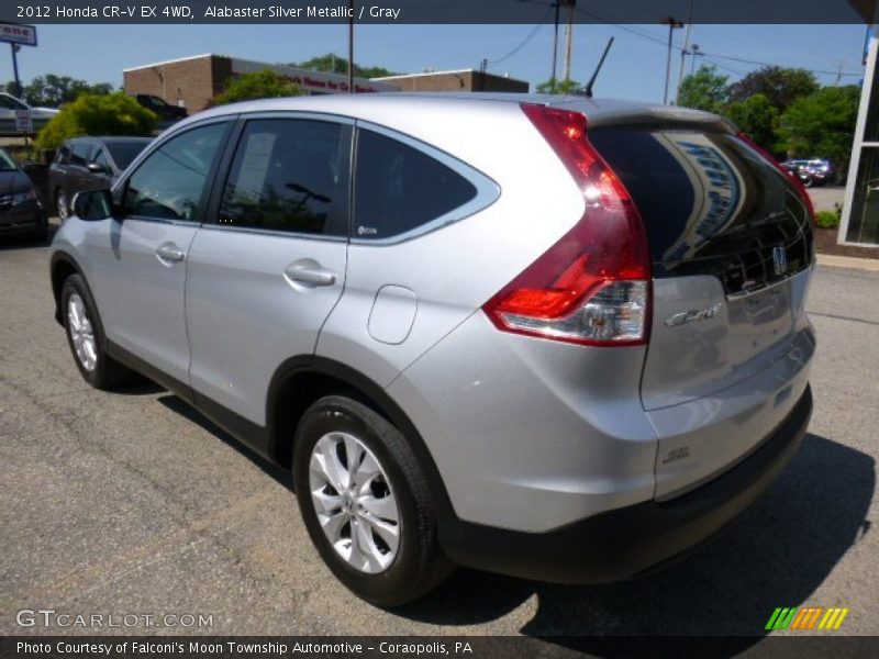 Alabaster Silver Metallic / Gray 2012 Honda CR-V EX 4WD
