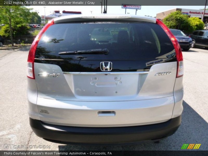 Alabaster Silver Metallic / Gray 2012 Honda CR-V EX 4WD