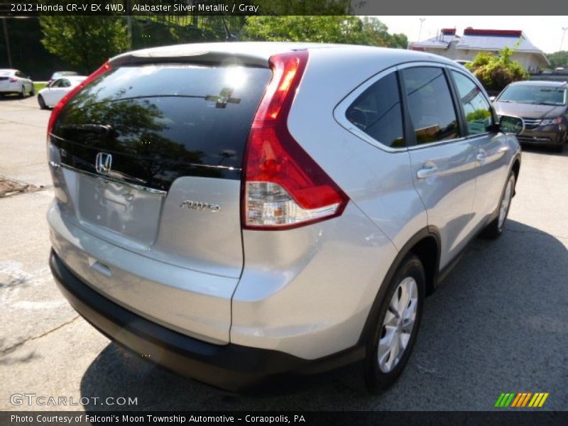 Alabaster Silver Metallic / Gray 2012 Honda CR-V EX 4WD