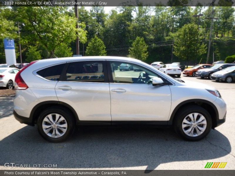 Alabaster Silver Metallic / Gray 2012 Honda CR-V EX 4WD