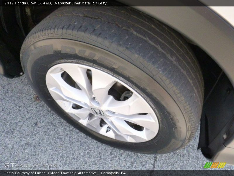 Alabaster Silver Metallic / Gray 2012 Honda CR-V EX 4WD