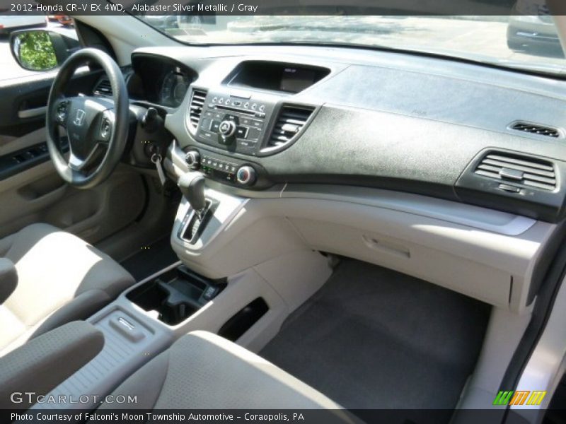 Alabaster Silver Metallic / Gray 2012 Honda CR-V EX 4WD