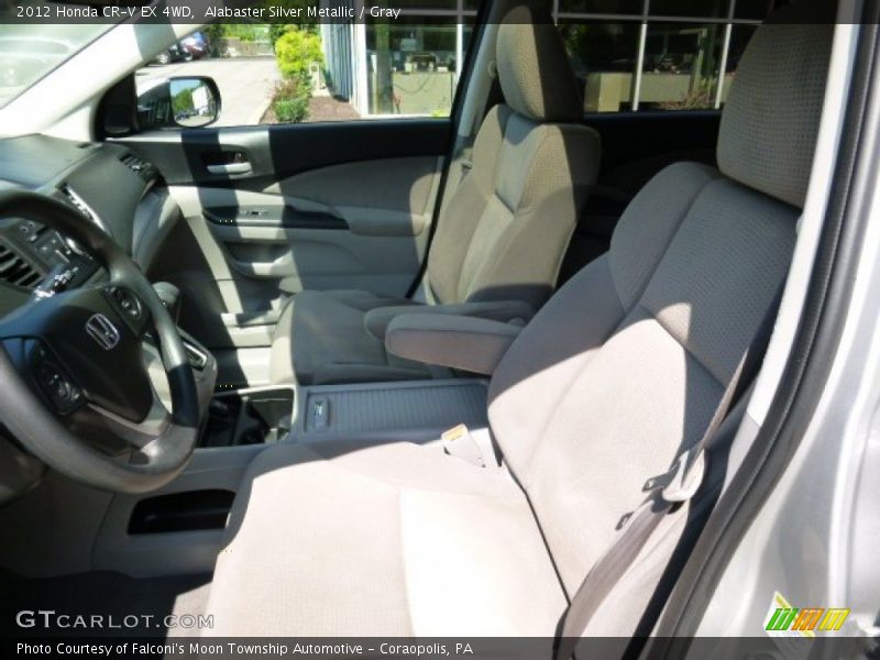 Alabaster Silver Metallic / Gray 2012 Honda CR-V EX 4WD