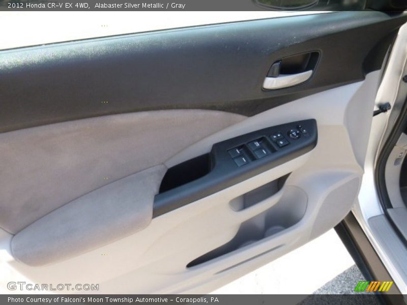 Alabaster Silver Metallic / Gray 2012 Honda CR-V EX 4WD