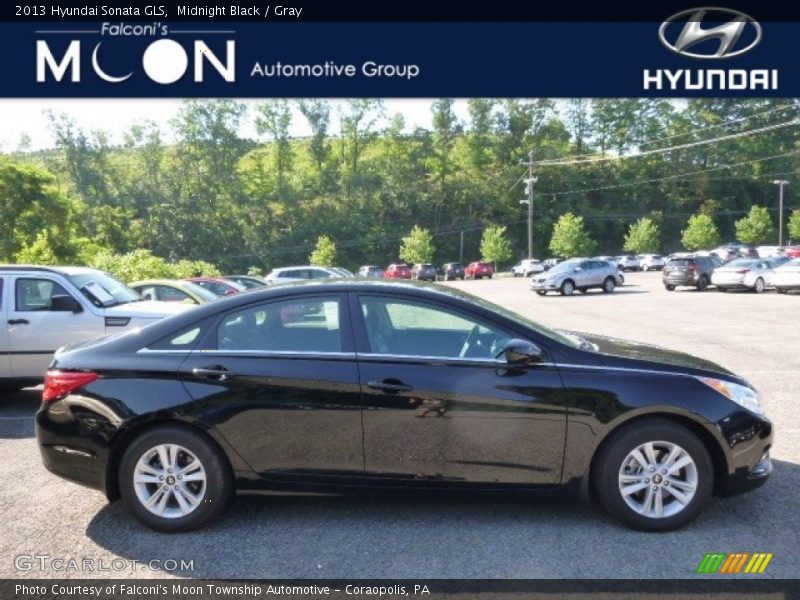 Midnight Black / Gray 2013 Hyundai Sonata GLS