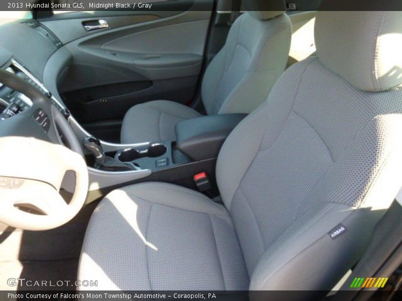 Midnight Black / Gray 2013 Hyundai Sonata GLS