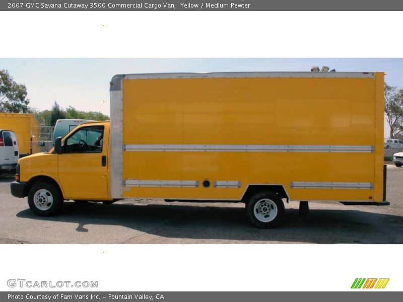 Yellow / Medium Pewter 2007 GMC Savana Cutaway 3500 Commercial Cargo Van