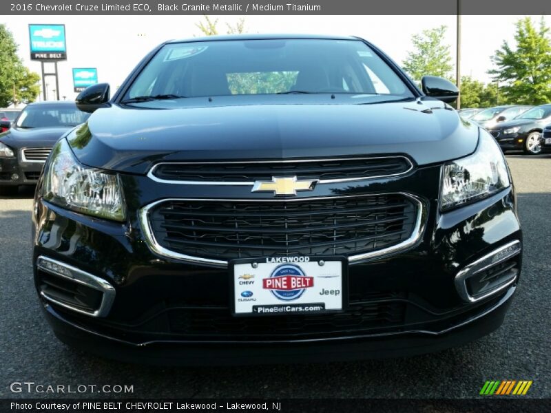 Black Granite Metallic / Medium Titanium 2016 Chevrolet Cruze Limited ECO