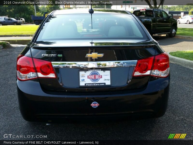 Black Granite Metallic / Medium Titanium 2016 Chevrolet Cruze Limited ECO