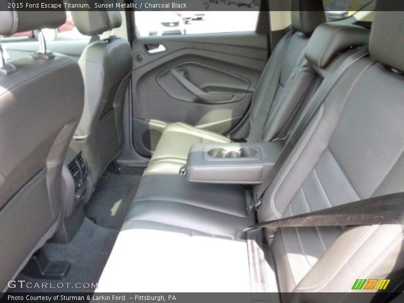 Sunset Metallic / Charcoal Black 2015 Ford Escape Titanium