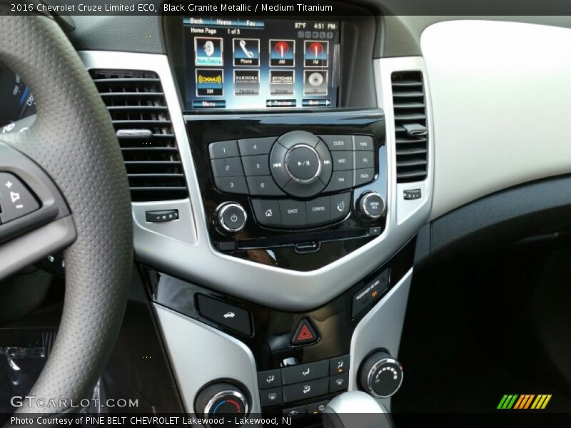 Black Granite Metallic / Medium Titanium 2016 Chevrolet Cruze Limited ECO
