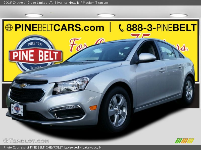 Silver Ice Metallic / Medium Titanium 2016 Chevrolet Cruze Limited LT