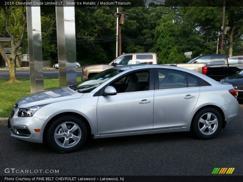 Silver Ice Metallic / Medium Titanium 2016 Chevrolet Cruze Limited LT