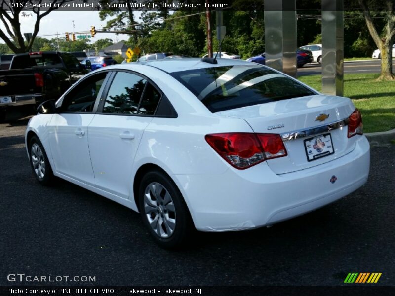 Summit White / Jet Black/Medium Titanium 2016 Chevrolet Cruze Limited LS