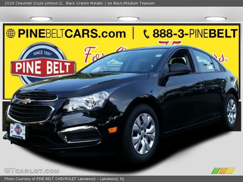 Black Granite Metallic / Jet Black/Medium Titanium 2016 Chevrolet Cruze Limited LS