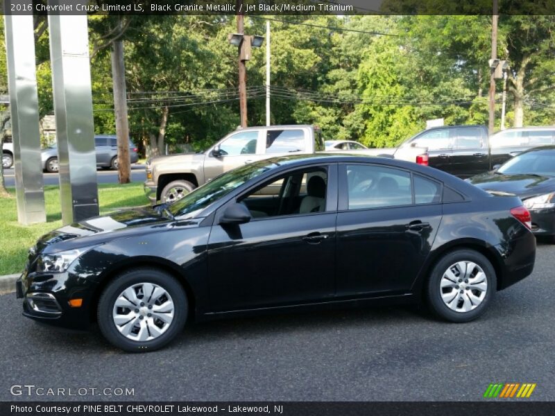 Black Granite Metallic / Jet Black/Medium Titanium 2016 Chevrolet Cruze Limited LS