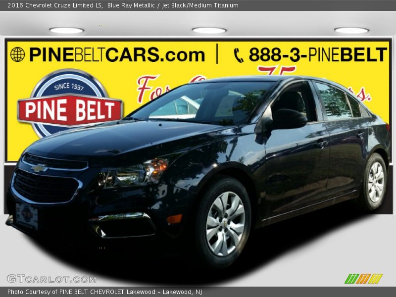 Blue Ray Metallic / Jet Black/Medium Titanium 2016 Chevrolet Cruze Limited LS