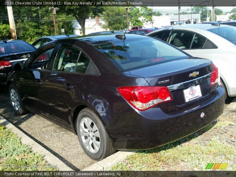 Blue Ray Metallic / Jet Black/Medium Titanium 2016 Chevrolet Cruze Limited LS