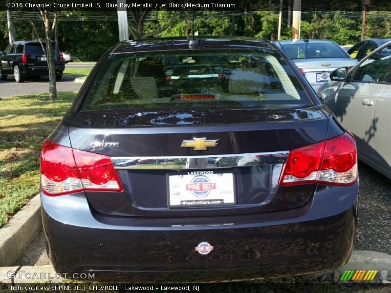 Blue Ray Metallic / Jet Black/Medium Titanium 2016 Chevrolet Cruze Limited LS