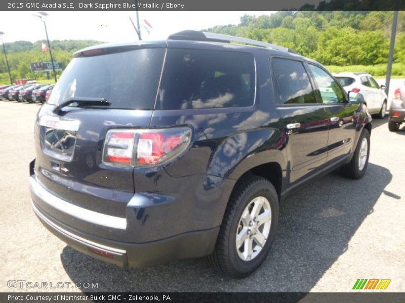 Dark Sapphire Blue Metallic / Ebony 2015 GMC Acadia SLE