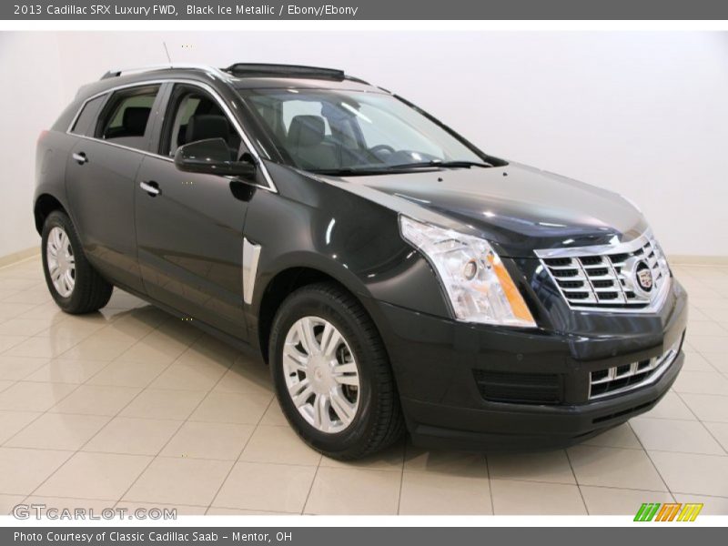 Black Ice Metallic / Ebony/Ebony 2013 Cadillac SRX Luxury FWD