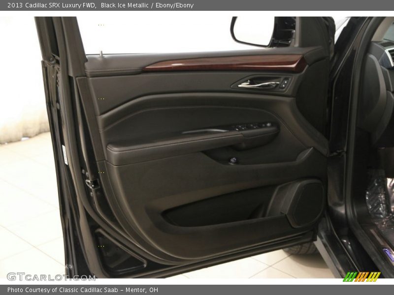 Black Ice Metallic / Ebony/Ebony 2013 Cadillac SRX Luxury FWD