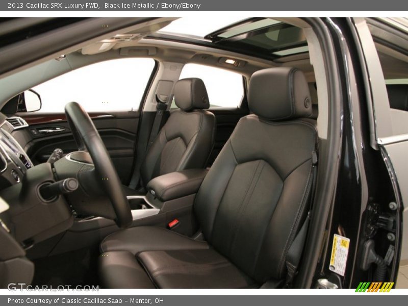 Black Ice Metallic / Ebony/Ebony 2013 Cadillac SRX Luxury FWD