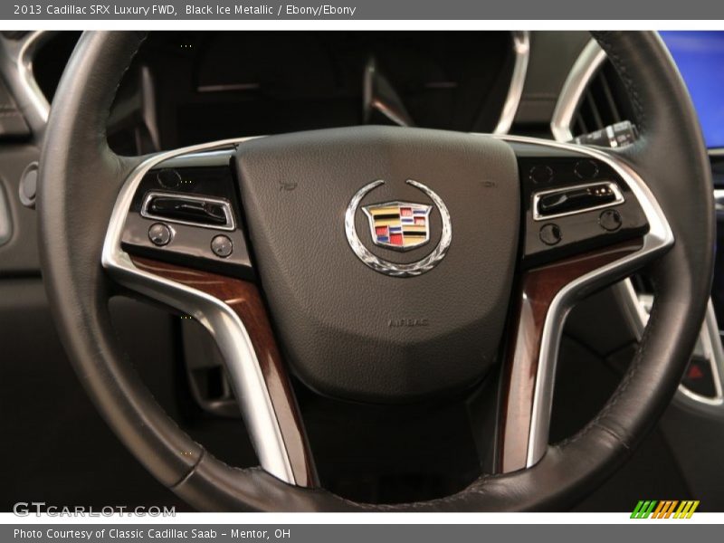 Black Ice Metallic / Ebony/Ebony 2013 Cadillac SRX Luxury FWD