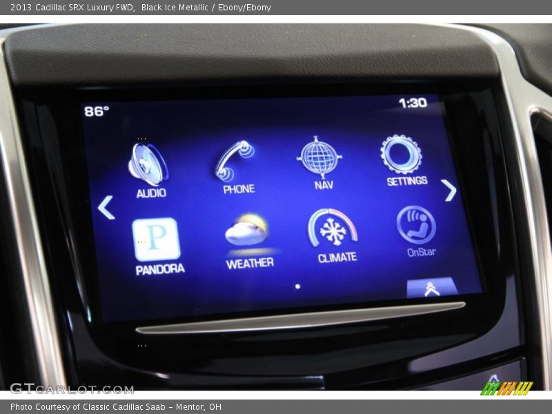Black Ice Metallic / Ebony/Ebony 2013 Cadillac SRX Luxury FWD