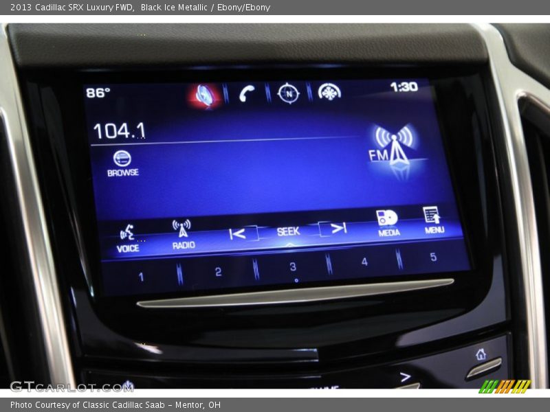 Black Ice Metallic / Ebony/Ebony 2013 Cadillac SRX Luxury FWD