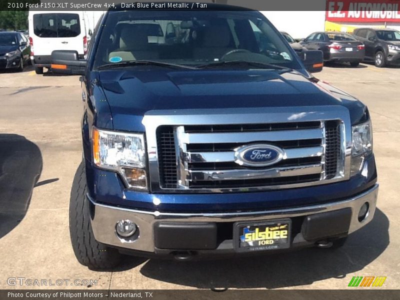 Dark Blue Pearl Metallic / Tan 2010 Ford F150 XLT SuperCrew 4x4