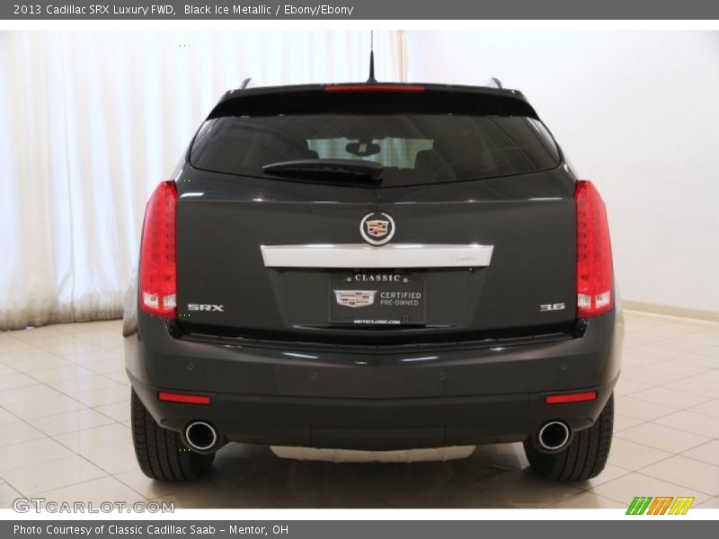Black Ice Metallic / Ebony/Ebony 2013 Cadillac SRX Luxury FWD