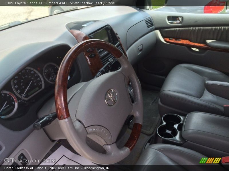 Silver Shadow Pearl / Stone 2005 Toyota Sienna XLE Limited AWD