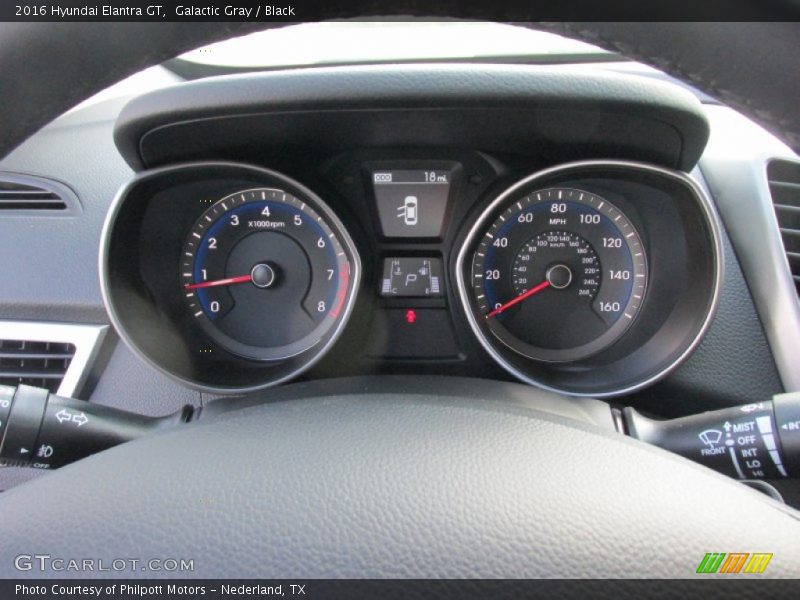 Galactic Gray / Black 2016 Hyundai Elantra GT