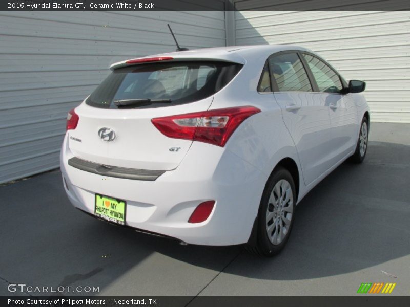 Ceramic White / Black 2016 Hyundai Elantra GT