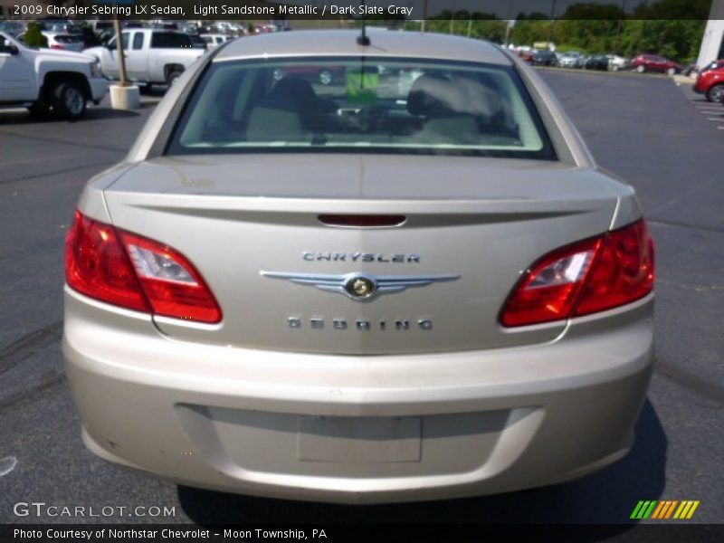 Light Sandstone Metallic / Dark Slate Gray 2009 Chrysler Sebring LX Sedan