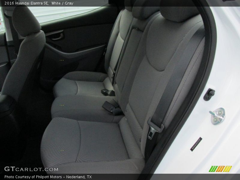 White / Gray 2016 Hyundai Elantra SE