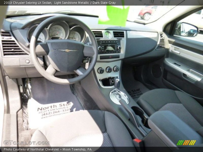 Light Sandstone Metallic / Dark Slate Gray 2009 Chrysler Sebring LX Sedan