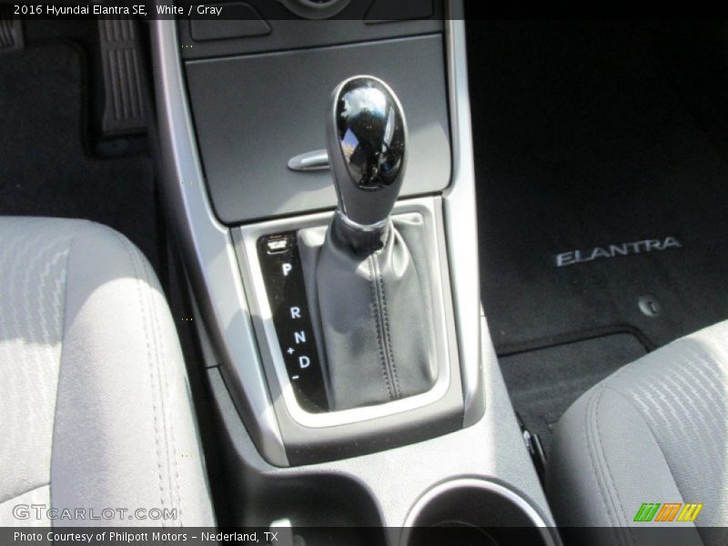 White / Gray 2016 Hyundai Elantra SE