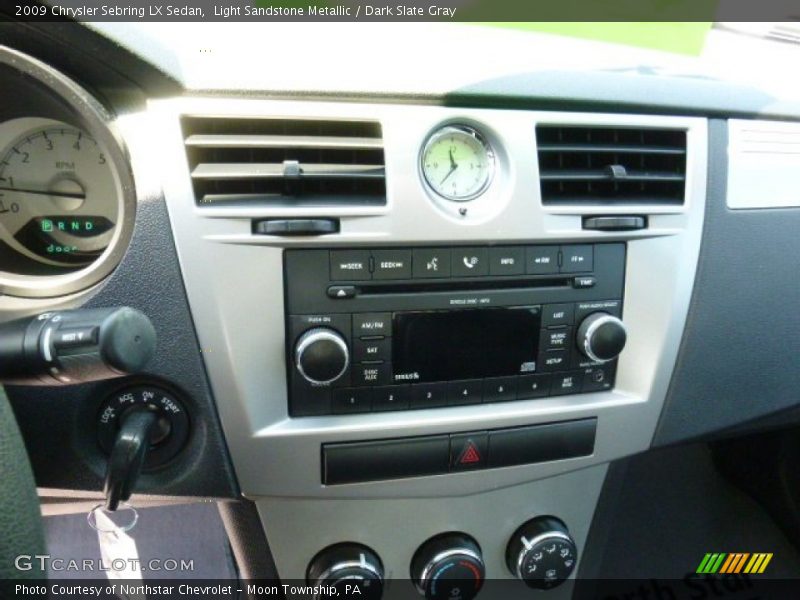 Light Sandstone Metallic / Dark Slate Gray 2009 Chrysler Sebring LX Sedan