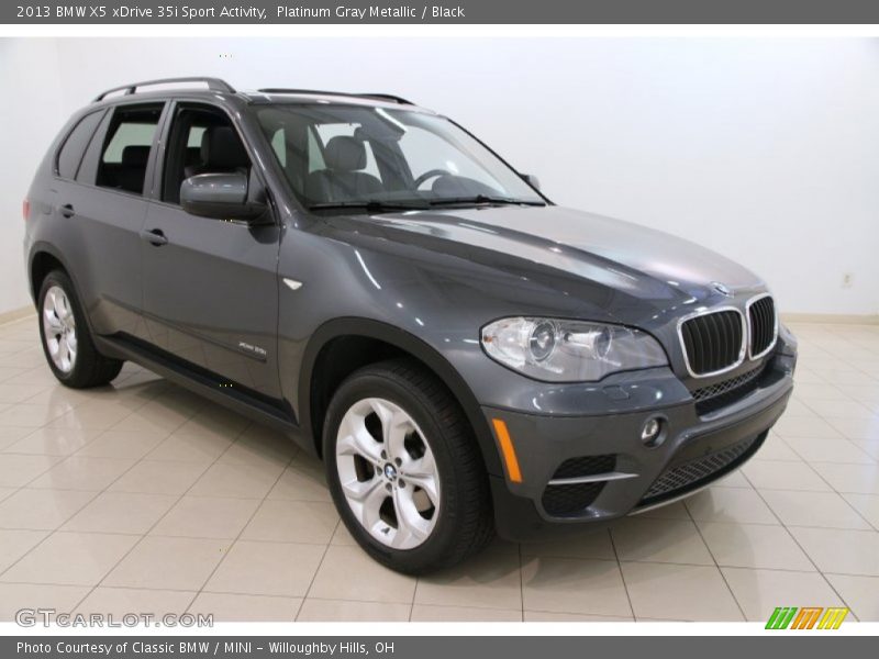 Platinum Gray Metallic / Black 2013 BMW X5 xDrive 35i Sport Activity