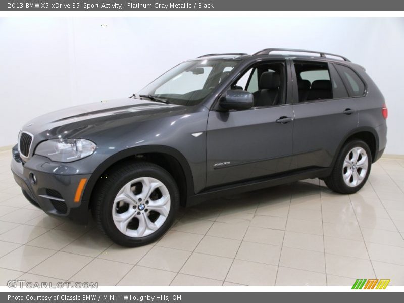 Platinum Gray Metallic / Black 2013 BMW X5 xDrive 35i Sport Activity