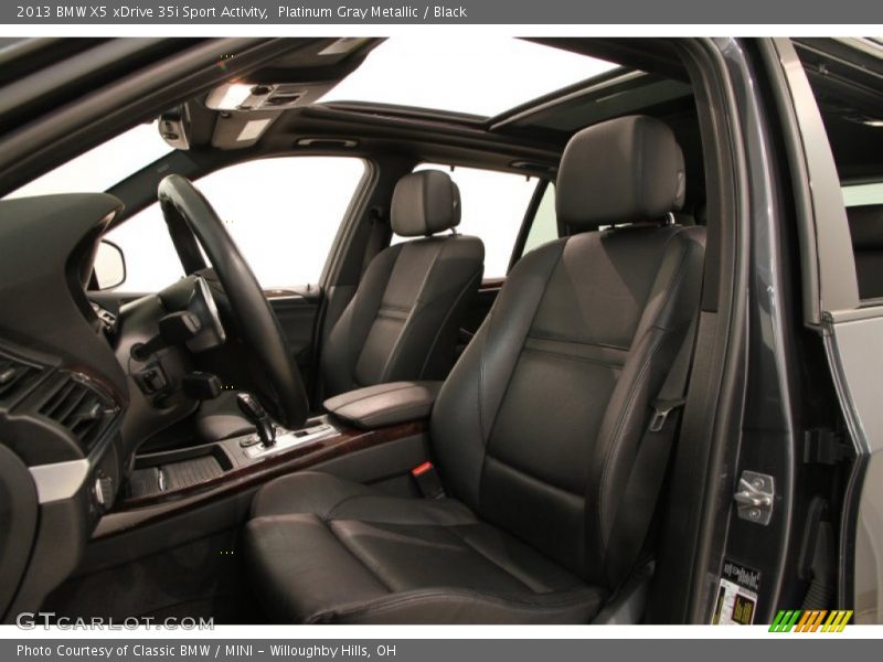 Platinum Gray Metallic / Black 2013 BMW X5 xDrive 35i Sport Activity