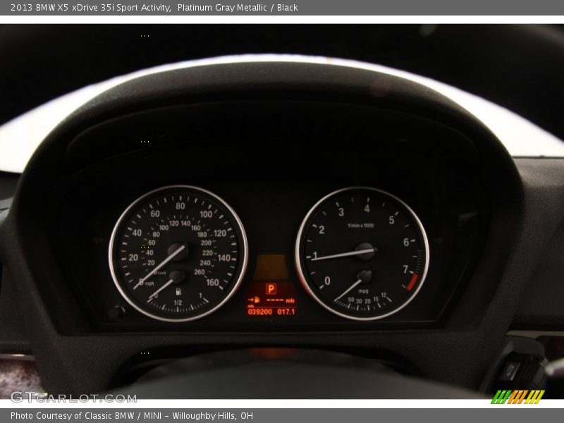 Platinum Gray Metallic / Black 2013 BMW X5 xDrive 35i Sport Activity