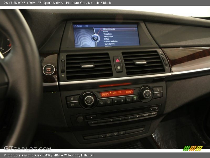 Platinum Gray Metallic / Black 2013 BMW X5 xDrive 35i Sport Activity