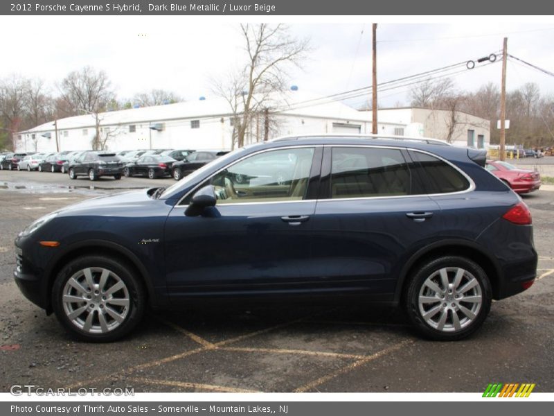 Dark Blue Metallic / Luxor Beige 2012 Porsche Cayenne S Hybrid