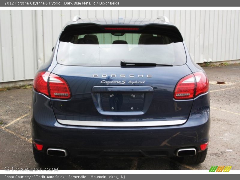 Dark Blue Metallic / Luxor Beige 2012 Porsche Cayenne S Hybrid