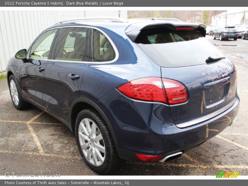 Dark Blue Metallic / Luxor Beige 2012 Porsche Cayenne S Hybrid