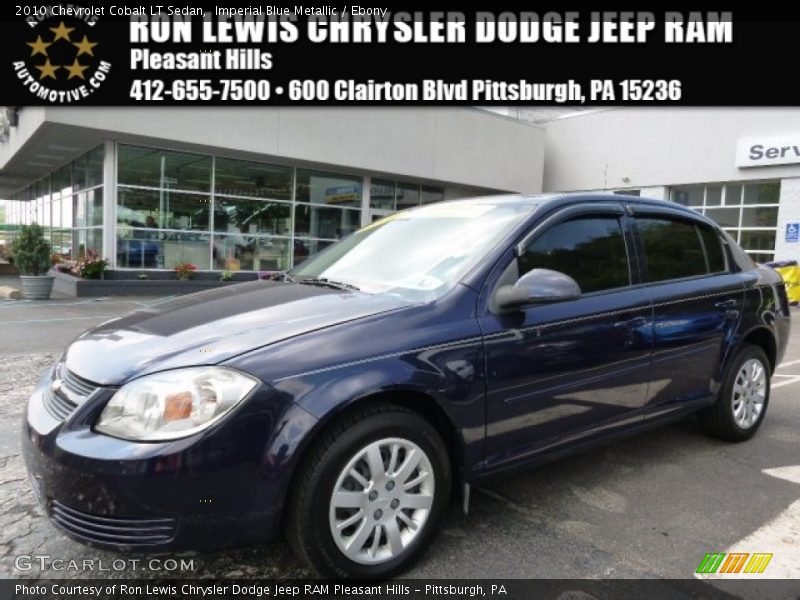 Imperial Blue Metallic / Ebony 2010 Chevrolet Cobalt LT Sedan